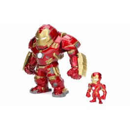 MARVEL Iron Man Figuras de Metal Articuladas 15 cm (Casco se Abre) + 5 cm