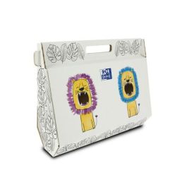 Oxford Kit Pintura Niños con Bloc Dibujo, Bloc Acuarela/Tempera, Estuche Kangoo y Temperas 14 Colores 400169566