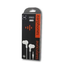 SAMI Auricular con Conector Jack 3.5mm, Diseño Ergonómico en Silicona Blanca