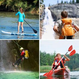 Innovagoods Riñoneras Impermeables Wannis V0103704 Set de 2 con Correa Ajustable Ideal para Playa y Piscina