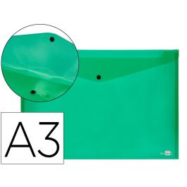 Carpeta Liderpapel Dossier Broche 44243 Polipropileno Din A3 Verde Translucido 10 unidades Precio: 11.49999972. SKU: B13GRP3AT7