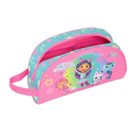 Neceser de Viaje Gabby's Dollhouse Confetti Rosa Turquesa 26 x 16 x 9 cm