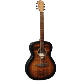 LAG Guitarra Acústica Lâg Auditorium Tramontane 70 Black & Brown Satinado