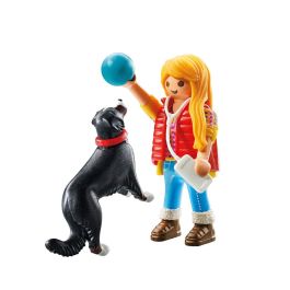 Playmobil Mujer con Perro de Montaña 71738 con Perro de Montaña, Reproductor MP3 Extraíble y Accesorios para Niños +4 Años