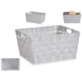 Kipit Cesta Tela Cónica Rectangular con Asas Mediana Blanca 30 cm x 14 cm x 20 cm (Set de 18) Precio: 47.49999958. SKU: S3609807