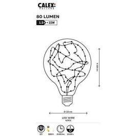 Bombilla LED E27 - CALEX - STARS FLOBE G125 - 1,5 W - 50 lm - 3000 K - Regulable - Oro