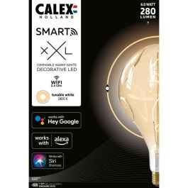 Bombilla LED E27 - CALEX - SMART ORGANIC EVO - Filamento flexible - 6 W - 280 lm - 1800 K - Regulable - Oro