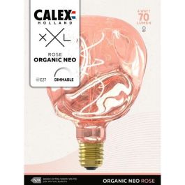 Bombilla LED E27 - CALEX - G125 NEO ORGANIC - Filamento flexible - 4 W - 70 lm - 1800 K - Regulable - Rosa