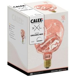 Bombilla LED E27 - CALEX - G125 NEO ORGANIC - Filamento flexible - 4 W - 70 lm - 1800 K - Regulable - Rosa