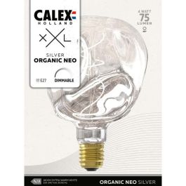 Bombilla LED E27 - CALEX - G125 NEO ORGANIC - Filamento flexible - 4 W - 75 lm - 1800 K - Regulable - Plata