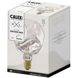 Bombilla LED E27 - CALEX - G125 NEO ORGANIC - Filamento flexible - 4 W - 75 lm - 1800 K - Regulable - Plata