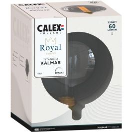 Bombilla LED E27 - CALEX - ROYAL KALMAR - Filamento - 3,5 W - 60 lm - 2000 K - Regulable - Titanio