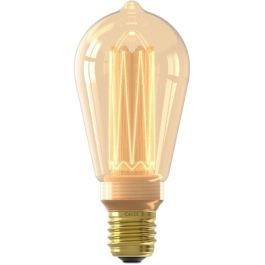 Bombilla LED E27 - CALEX - FIBRA DE VIDRIO RÚSTICA ST64 - 3,5 W - 120 lm - 1800 K - Regulable - Oro