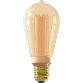 Bombilla LED E27 - CALEX - FIBRA DE VIDRIO RÚSTICA ST64 - 3,5 W - 120 lm - 1800 K - Regulable - Oro