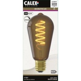 Bombilla LED E27 - CALEX - ST64 RÚSTICA - Filamento flexible - 4 W - 100 lm - 1800 K - Regulable