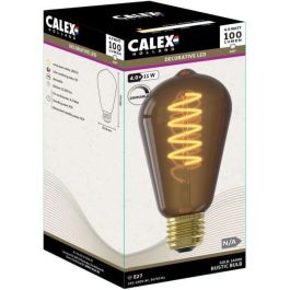 Bombilla LED E27 - CALEX - ST64 RÚSTICA - Filamento flexible - 4 W - 100 lm - 1800 K - Regulable