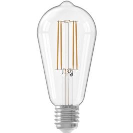 Bombilla LED E27 - CALEX - RUSTIC ST64 - Filamento recto - 4,5 W - 470 lm - 2700 K - Regulable - Transparente