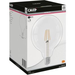 Bombilla LED E27 - CALEX - GLOBE G125 - Filamento recto - 4,5 W - 470 lm - 2700 K - Regulable - Transparente