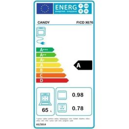 Horno de pirólisis - calor giratorio CANDY FICD X676 - Acero inoxidable y negro - Clase A Horno de pirólisis - calor giratorio CANDY FICD X676 - Acero inoxidable y negro - Clase A