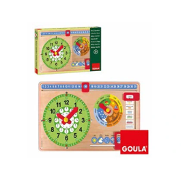 Goula Juego Didáctico Reloj Calendario Castellano para Aprender Días, Horas y Minutos. Medidas 18x15x8cm. Precio: 26.49999946. SKU: B17EPVZSTX