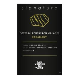 Signature Caramany Vignes du Vent 2022 Côtes du Roussillon Villages - Vino tinto Languedoc