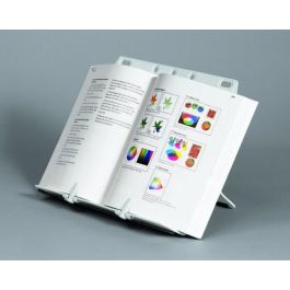 Fellowes Atril de Plástico Gris para Libros y Manuales, 9 Alturas, Antideslizante, 400 Hojas, 244x295x50mm