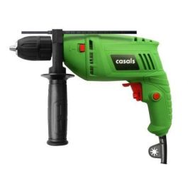TALADRO PERCUTOR CASALS VT60REAM - 600W - PORTABROCAS AUT. 13MM - REVERSIBLE - 0-3000RPM - EMPUÑADURA AUX - TOPE PROFUNDIDAD + MALETÍN + 4 BROCAS TALADRO PERCUTOR CASALS VT60REAM - 600W - PORTABROCAS AUT. 13MM - REVERSIBLE - 0-3000RPM - EMPUÑADURA AUX - TOPE PROFUNDIDAD + MALETÍN + 4 BROCAS