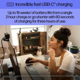 HP 920 Ratón Inalámbrico Ergonomico Vertical con Reposamuñecas