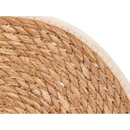 Salvamantel de Esparto con Borde de Tela Blanco 35 cm - Kinvara (24 Unidades) Salvamantel de Esparto con Borde de Tela Blanco 35 cm - Kinvara (24 Unidades)