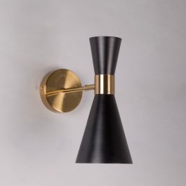 SKD-W1012 Aplique de Pared Neya Metal Elegante Retro. Compatible Bombilla LED E27 para Salón, Dormitorio, Cocina, Restaurante.