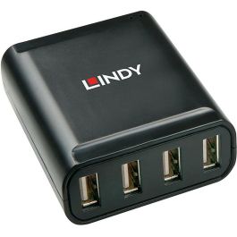 Lindy Extensor USB 2.0 Cat.6 4 Puertos para Periféricos, hasta 60m, con Cable Red Cat.5e/6 y Alimentación