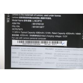 Lenovo Batería Interna 3-celdas Li-ion 50Wh para portátiles ThinkPad - Alto rendimiento y duración