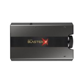 Creative Labs Sound BlasterX G6 Tarjeta de Sonido USB 7.1 Canales, 32-bit/384kHz, Dolby Digital, Negro/Oro - 70SB177000000