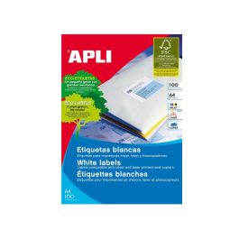 Apli Etiquetas Adhesivas 70x50,8 mm Inkjet-Láser C-Rectos 15 X 100H Blanco