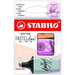 Stabilo Rotulador fluorescente Boss Mini Pastel Love, estuche 3 unidades, fucsia helado, naranja pálido, gris, punta biselada 2-5 mm Precio: 4.49999968. SKU: B1HBTVZBMC