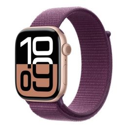 Apple Watch Series 10 GPS 46 mm Reacondicionado, Caja Aluminio Rose Gold, Correa Textil Púrpura Precio: 468.89000037. SKU: B1A64PG548