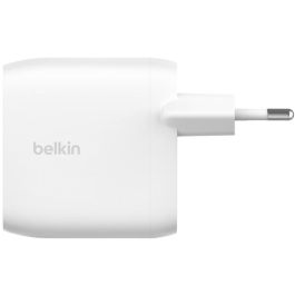 Belkin WCB010VFWH Cargador USB-C PD 3.1 PPS 60W Carga Rápida para iPhone y Galaxy, Blanco