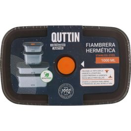 Fiambrera hermética rectangular 1000 ml Quttin (12 Unidades) Fiambrera hermética rectangular 1000 ml Quttin (12 Unidades)
