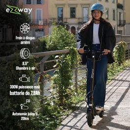 Ezway EX85 Patinete eléctrico - 300 W - Ruedas de 8.5" - Autonomía 20 km