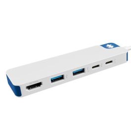 Targus HD4101BUGL Hub USB Tipo C 5 Puertos, 2x USB-A 3.2 Gen 1, 2x USB-C (PD 100W), HDMI 4K 30Hz, 5 Gbps, Blanco Precio: 41.7087. SKU: B153V2F4KL