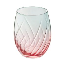 Cristal d'Arques Swirly Spring - Set 4 Vasos Altos de Cristal con Relieve Rosa 36 cL, Fabricado en Francia, Apto Lavavajillas Cristal d'Arques Swirly Spring - Set 4 Vasos Altos de Cristal con Relieve Rosa 36 cL, Fabricado en Francia, Apto Lavavajillas
