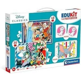 Clementoni CLE8005125182909 Edukit Disney Caja de aprendizaje 4 en 1, 2 rompecabezas, 1 nota, 1 juego de 6 cubos, a partir de 4 años, Hecho en Italia Precio: 24.50000014. SKU: B1AXCC6W77