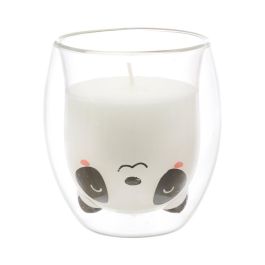 The Concept Factory Vela Perfumada Kawaii en Vaso de Vidrio Borosilicatado - Gato, Pollito, Panda (25h)