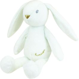 JEMINI Luminou Conejo blanco Peluche natural luminoso que funciona sin batería +/- 20 cm JEMINI Luminou Conejo blanco Peluche natural luminoso que funciona sin batería +/- 20 cm