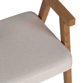 Silla Brazos Natural Madera / Fibra 56 X 55 X 81 cm