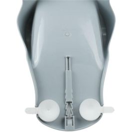 Thermobaby Asiento de Baño Ergonómico Daphne para Bebé con Sujeción Perfecta, Entrepierna Ajustable y Ventosas, Gris Charme