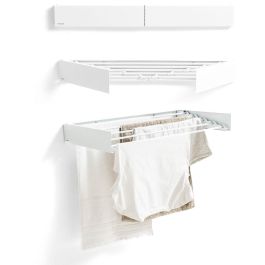 Tendedero de Pared Plegable Extensible Retráctil Dryva 80 InnovaGoods