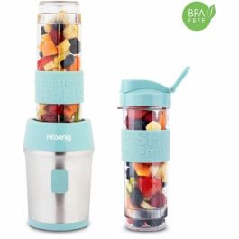 Hkoenig HKO3701335300212 SMOO16 Mini batidora 300 W 570 mL Azul Pastel con 2 botellas Hkoenig HKO3701335300212 SMOO16 Mini batidora 300 W 570 mL Azul Pastel con 2 botellas