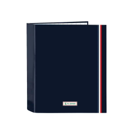 Carpeta de anillas El Ganso Eclipse Azul marino A4 27 x 33 x 6 cm