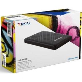 CAJA HDD/SSD TOOQ TQE-2500B 2.5" SATA USB3.1 NEGRA